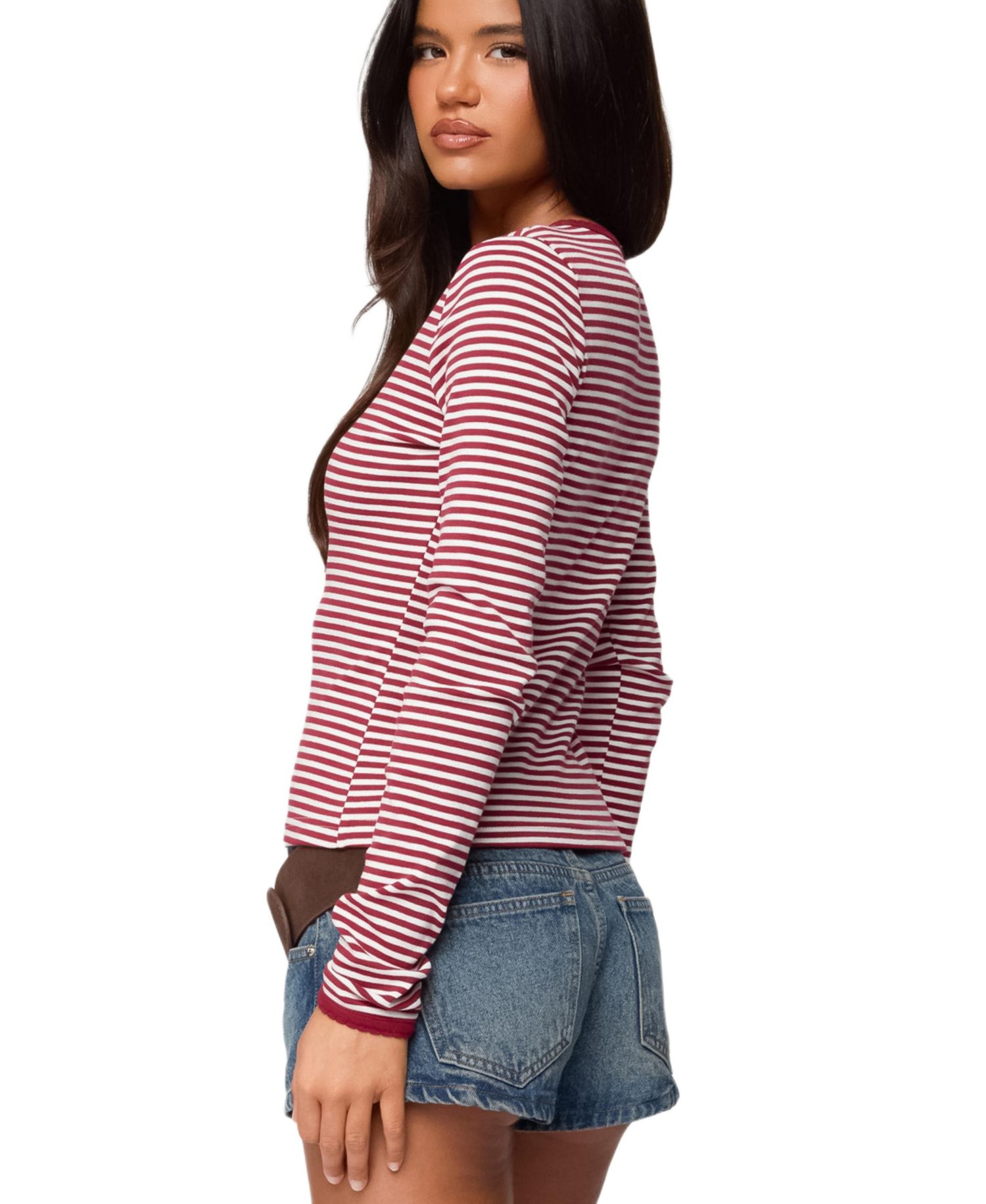 Women's Rayla Striped Button Up Top