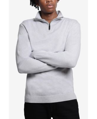 Men's Quarter Zip Mock Neck Sweater