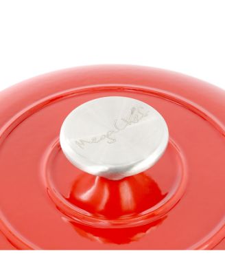 6 Quart Enameled Cast Iron Bread Pot in Red with Baking Mat