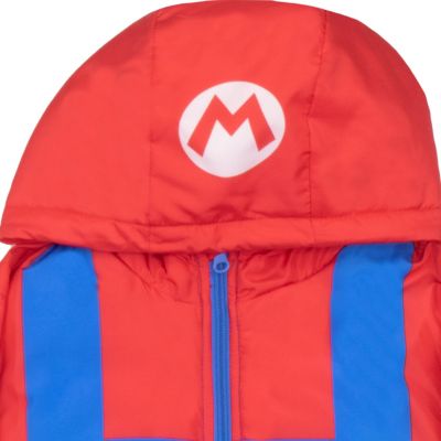 Boys Super Graphic Print Puffer Winter Coat Jacket