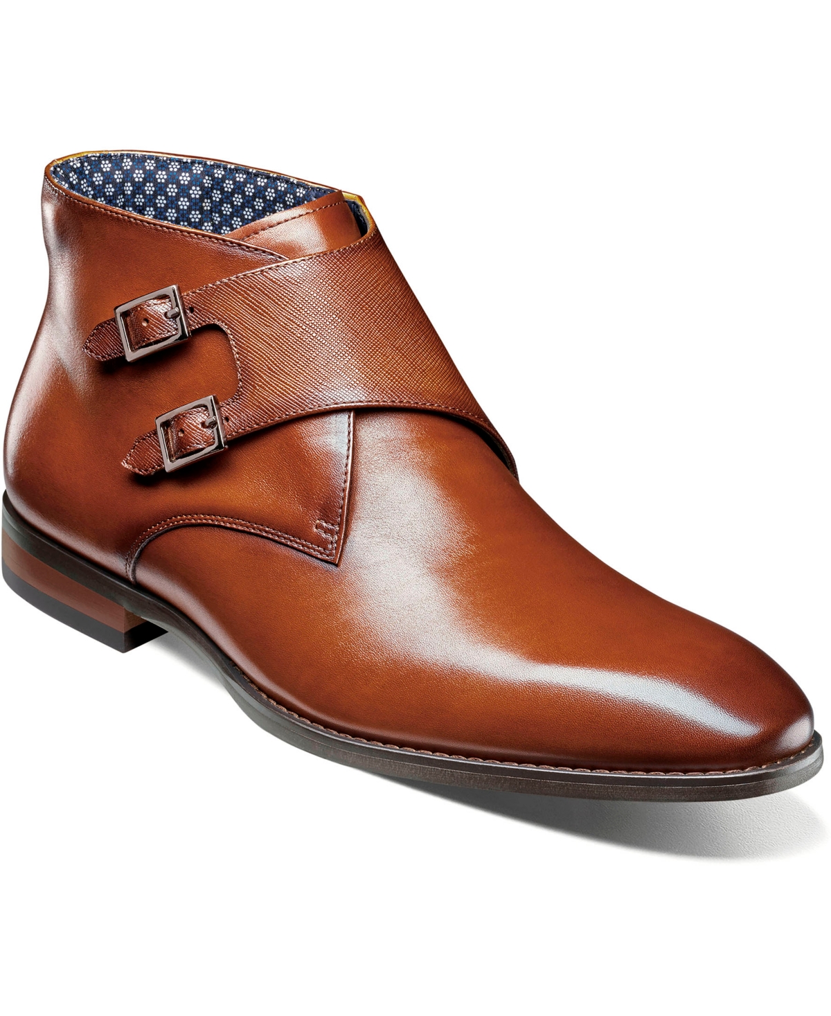 Stacy Adams Kaius Double Monk Strap Boot In Brown
