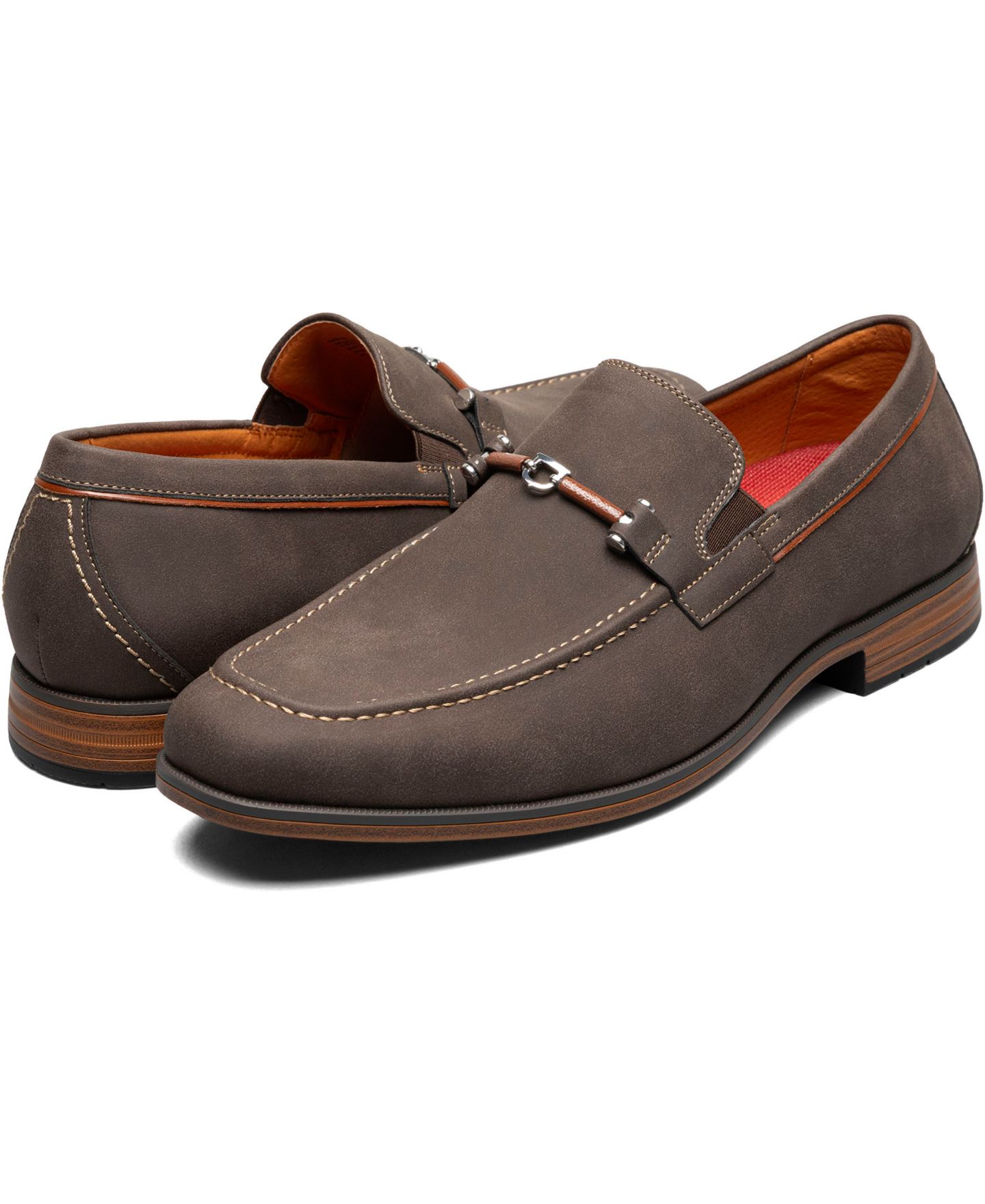 Мужские туфли Stacy Adams Richardson Almond Toe Bit Slip-On, цвет: Коричневый — фото 9