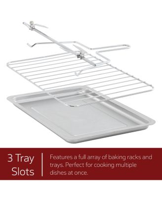 30 Liter Digital French Door Multi-Function Electric Convection Toaster Oven with Rotisserie Set