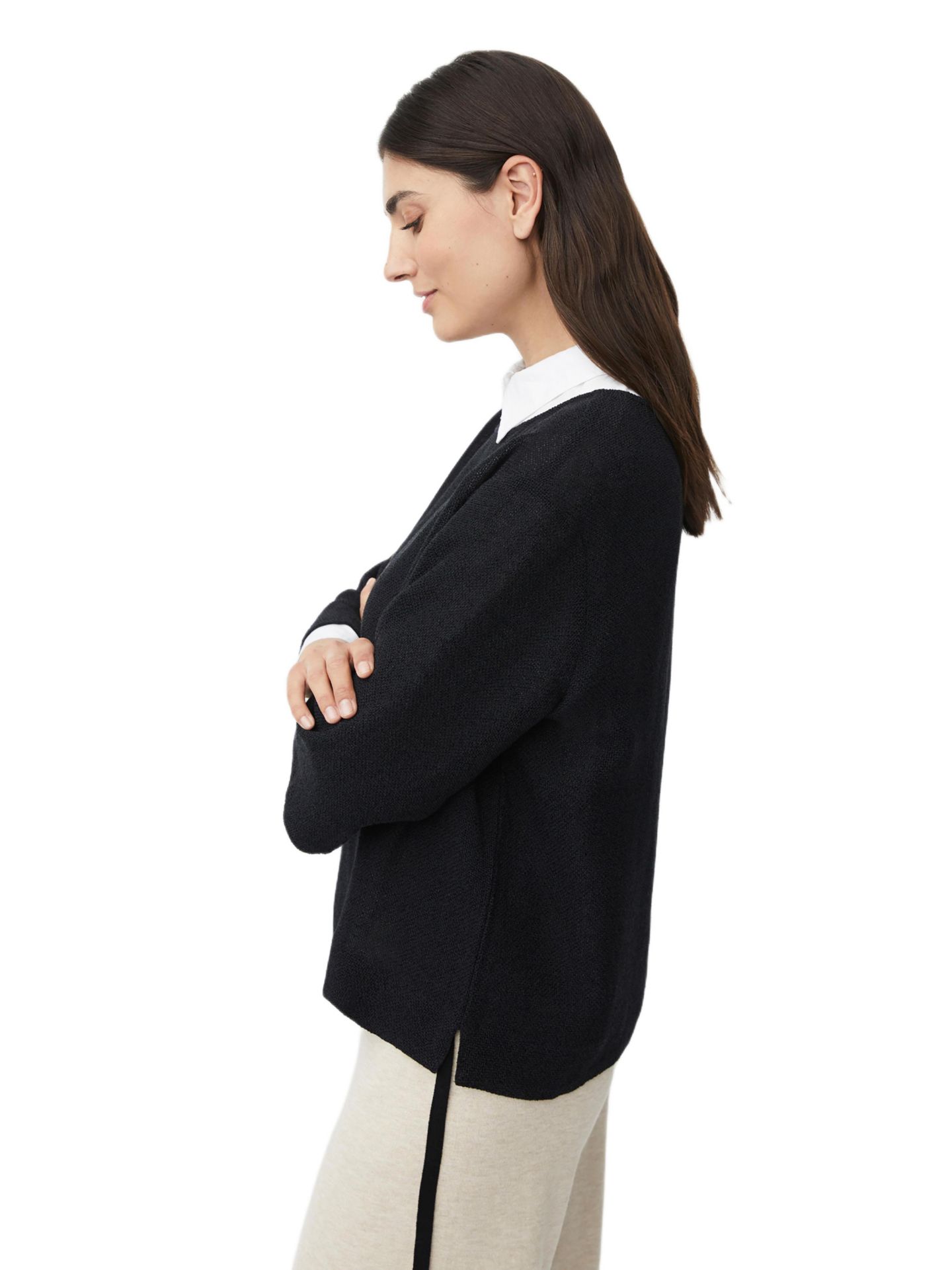 Женский топ Masai Copenhagen MaDarmi Sleeve Round Neck, цвет: Чёрный — фото 2