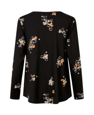 Women's Long Sleeve Round Neck Blouse