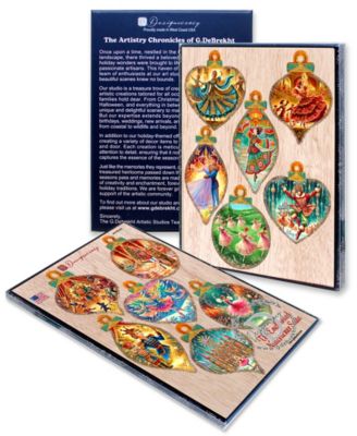 Nutcracker Suite Wooden Ornaments, Set of 12