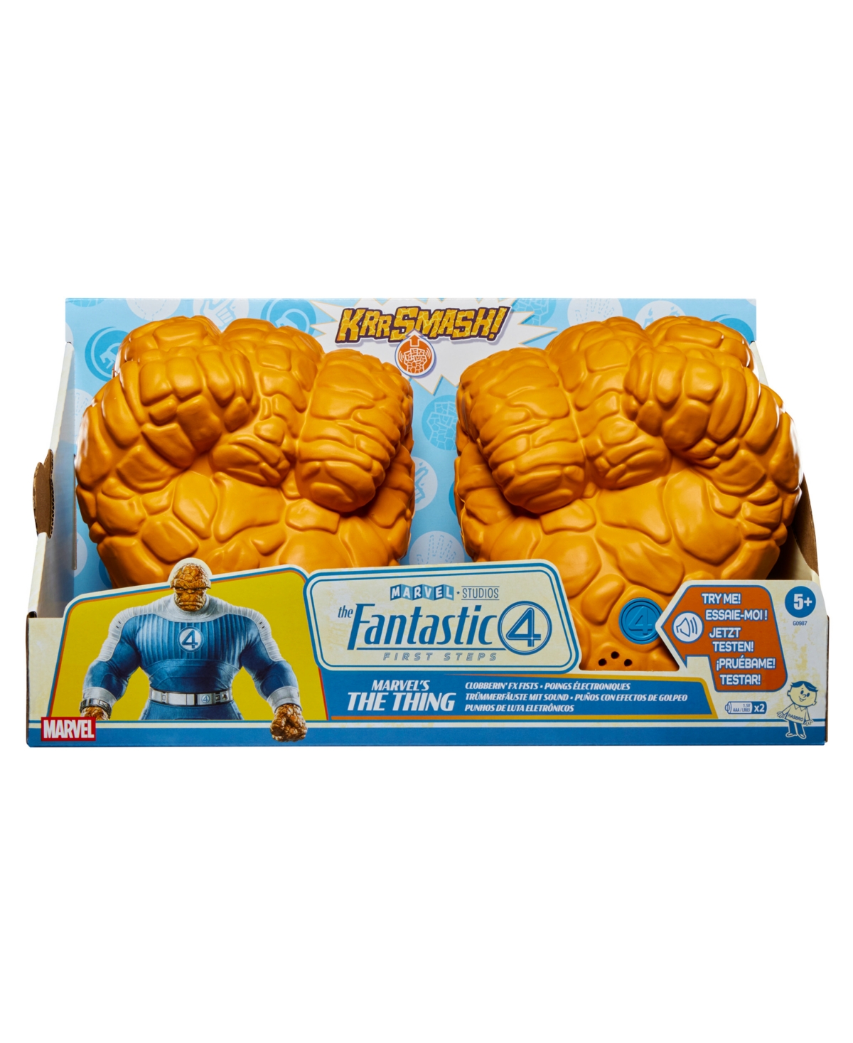 Hasbro Marvel's The Thing Clobberin' Fx Fists In Brown