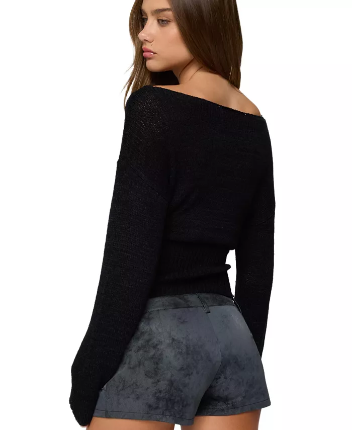 Women's Tezi Boat Neck Light Knit Top - thumbnail 2