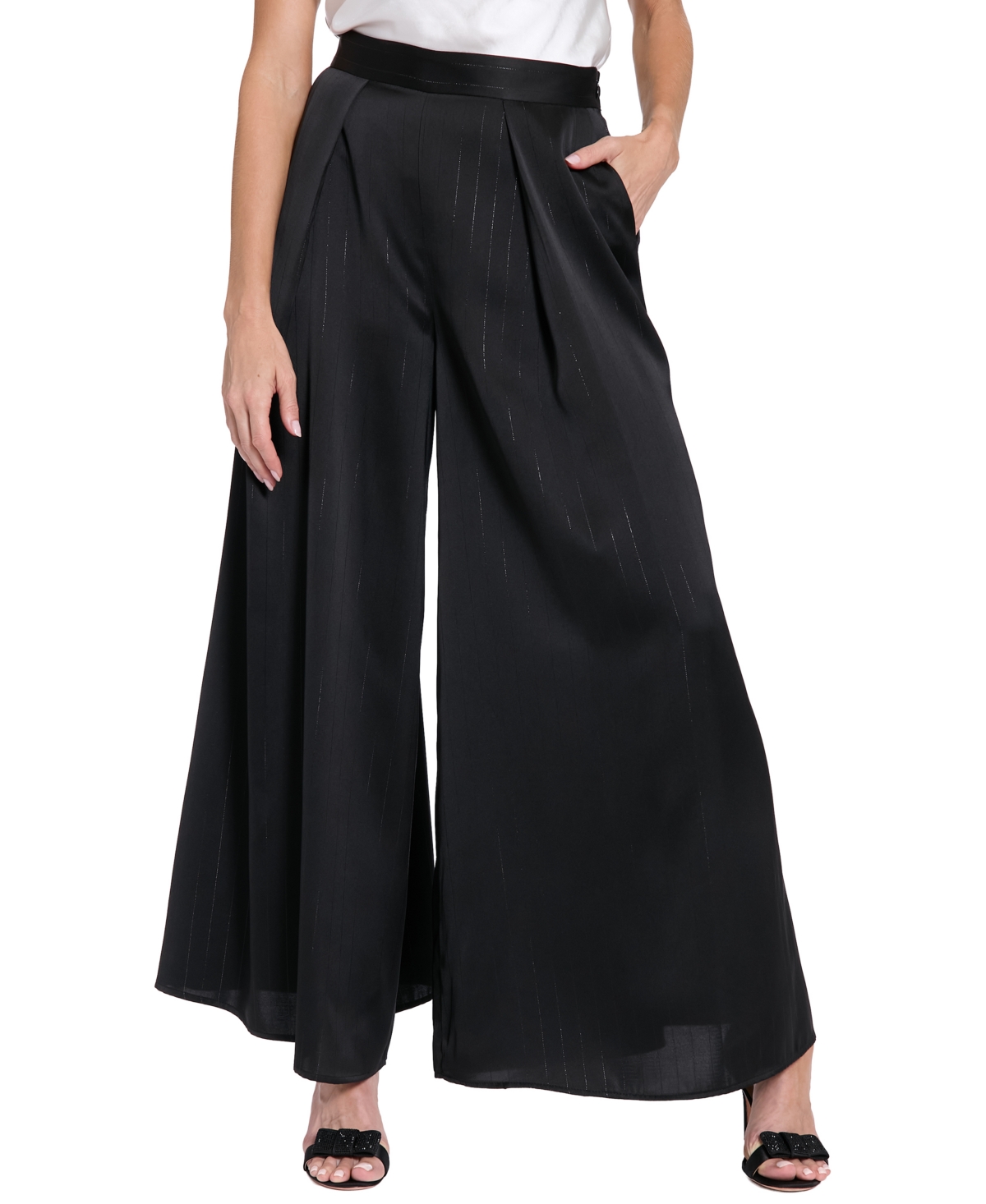 Muse Women's High Rise Pull-on Pants In Black
