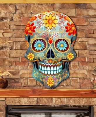 Sugar Skull Holiday Door D&eacute;cor