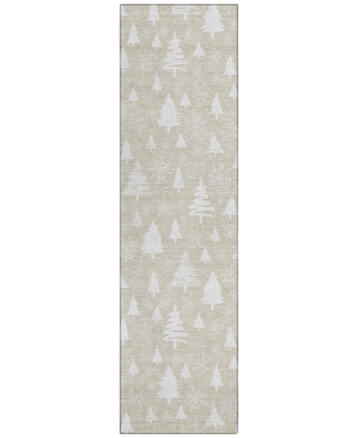 Addison Holiday Washable Indoor/outdoor Acn1815 2'3"x7'6" Runner Area Rug In Brown