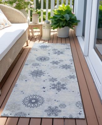 Holiday Washable Indoor/Outdoor ACN1823 2'3"x7'6" Runner Area Rug