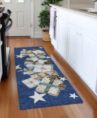 Holiday Washable Indoor/Outdoor ACN1825 2'3"x7'6" Runner Area Rug