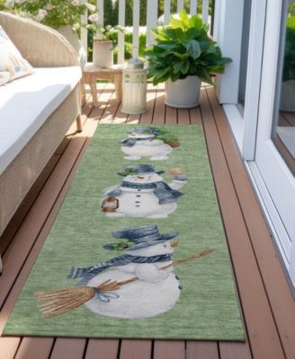Holiday Washable Indoor/Outdoor ACN1826 2'3"x7'6" Runner Area Rug