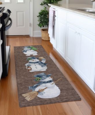 Holiday Washable Indoor/Outdoor ACN1826 2'3"x7'6" Runner Area Rug