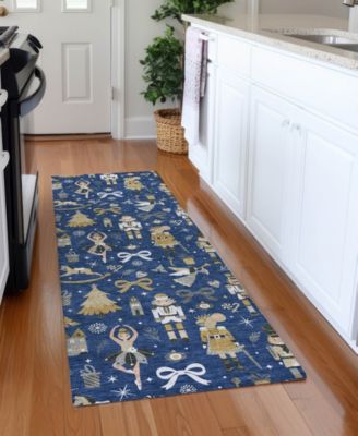 Holiday Washable Indoor/Outdoor ACN1827 2'3"x7'6" Runner Area Rug