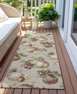 Holiday Washable Indoor/Outdoor ACN1828 2'3"x7'6" Runner Area Rug