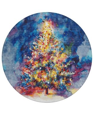 Addison - Holiday Washable Indoor/Outdoor ACN1806 Round Area Rug