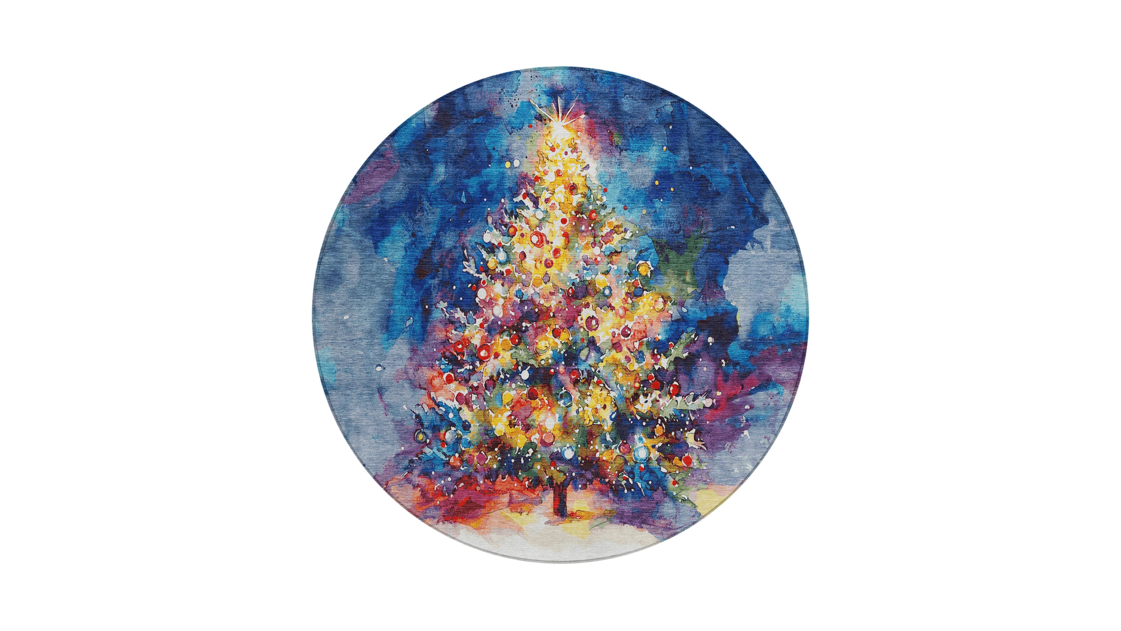 Addison Holiday Washable Indoor/Outdoor ACN1806 8'x8' Round Area Rug