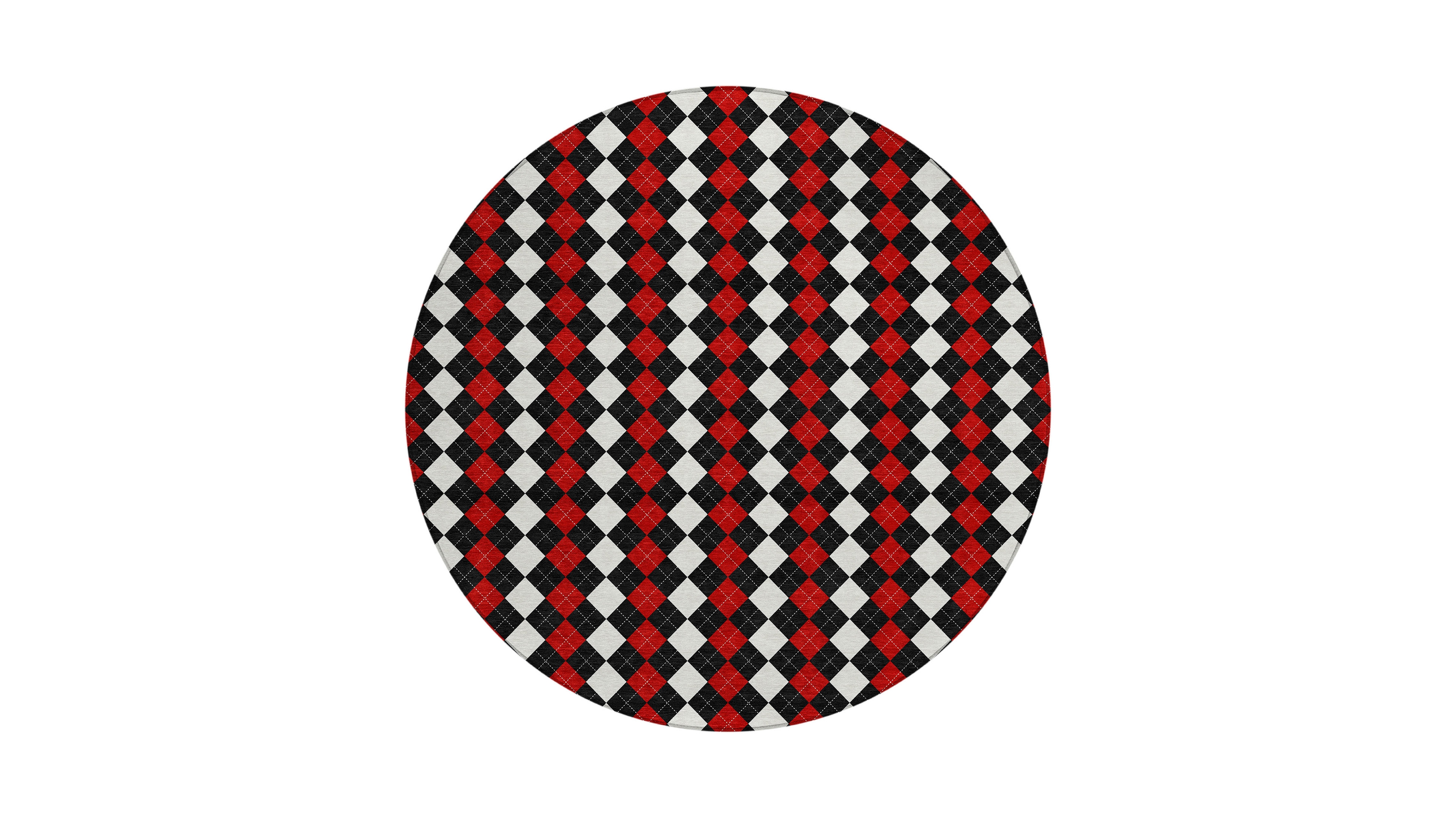 Addison Holiday Washable Indoor/Outdoor ACN1812 8'x8' Round Area Rug
