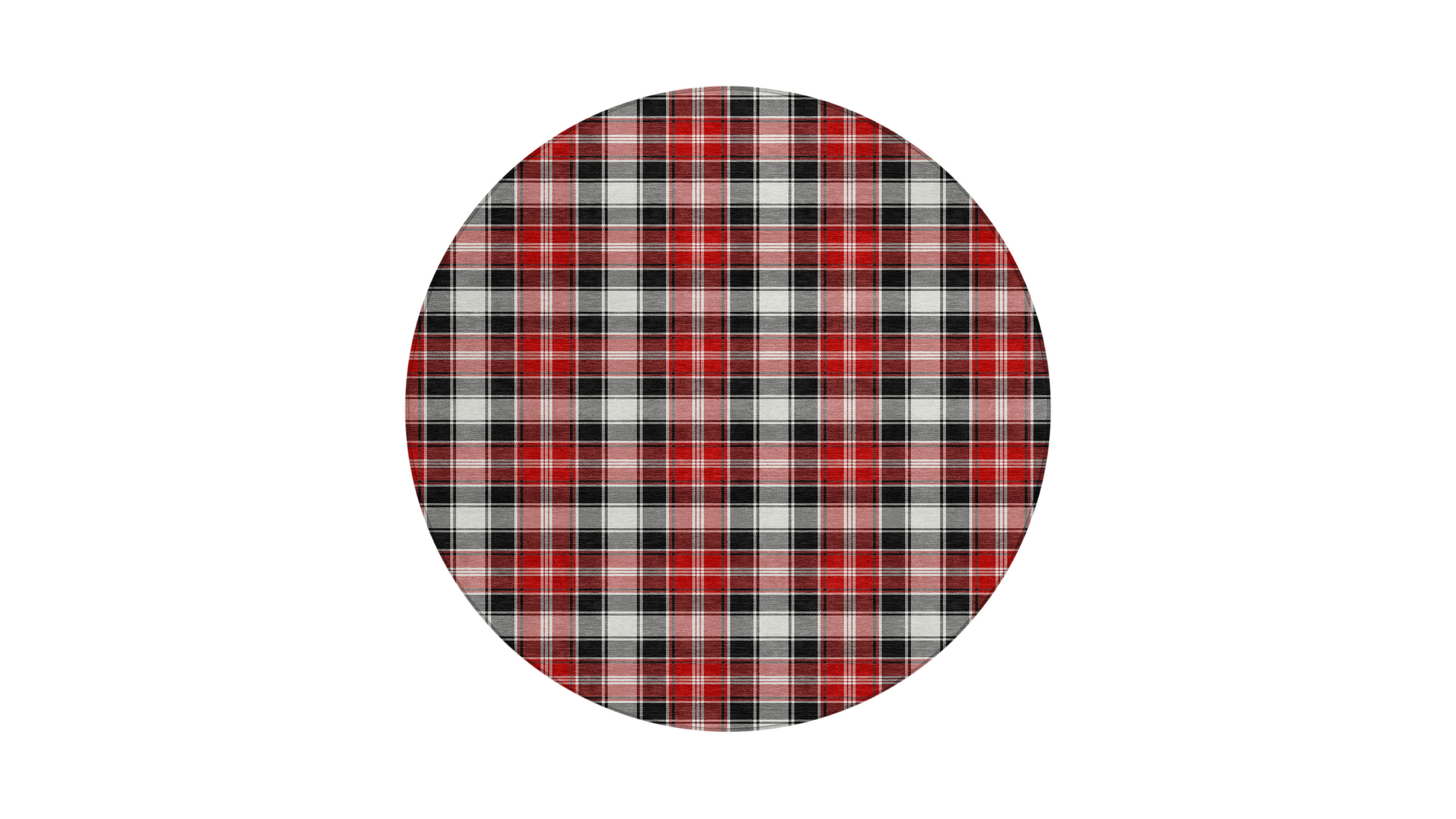 Addison Holiday Washable Indoor/Outdoor ACN1817 8'x8' Round Area Rug