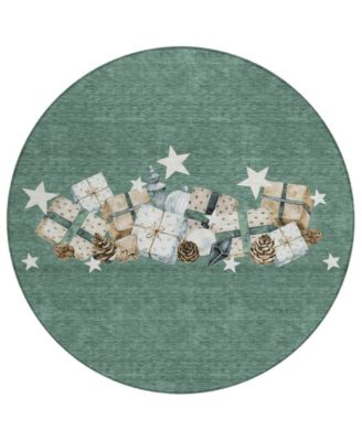 Addison - Holiday Washable Indoor/Outdoor ACN1825 Round Area Rug
