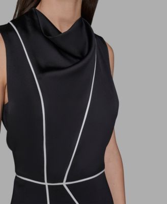 Women's Mock Neck Midi Dress