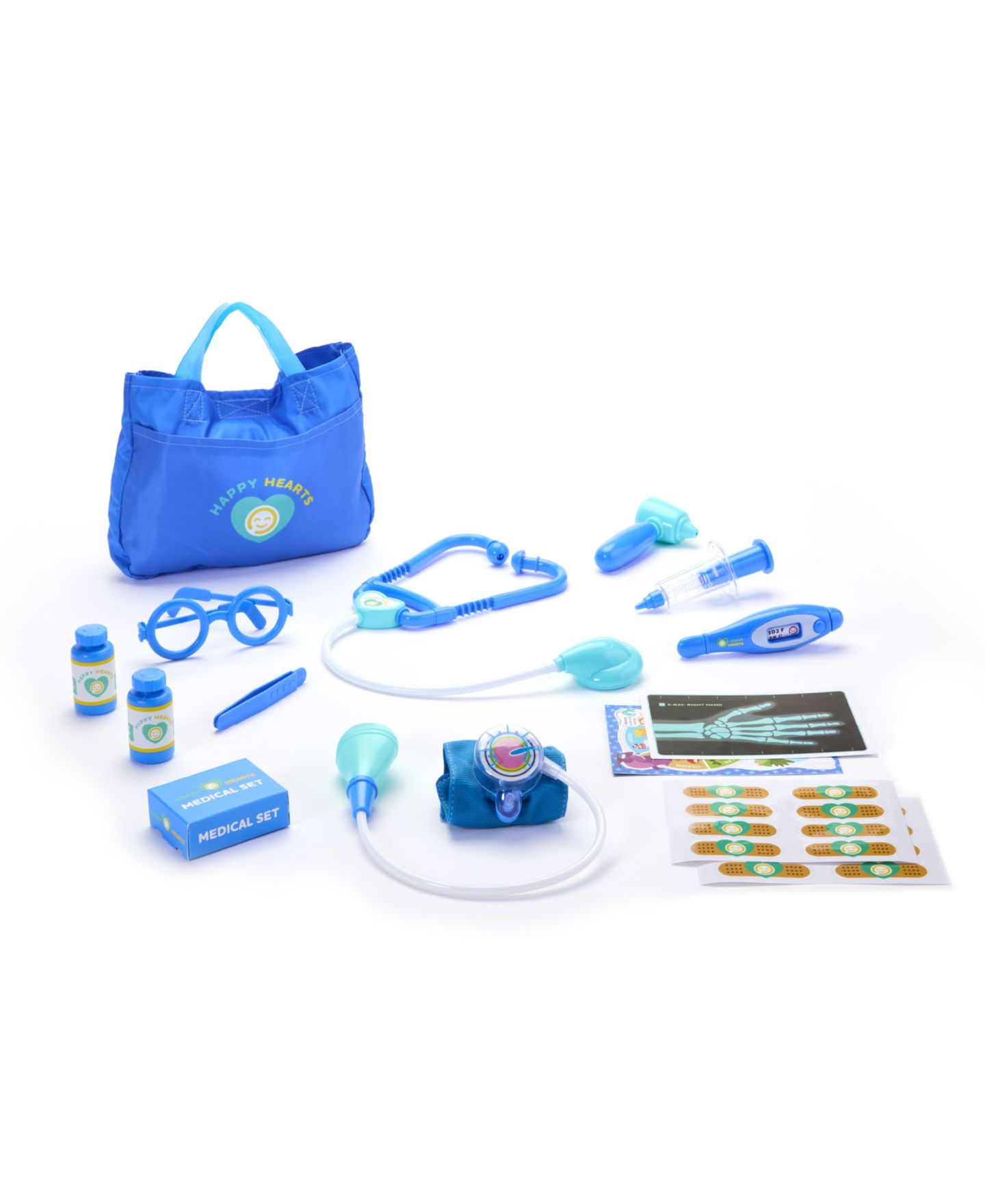 Детский игровой набор Geoffrey's Toy Box Happy Hearts Doctor Portable 15-Piece Playset, Ages 3+, Created for Macy's — фото 1