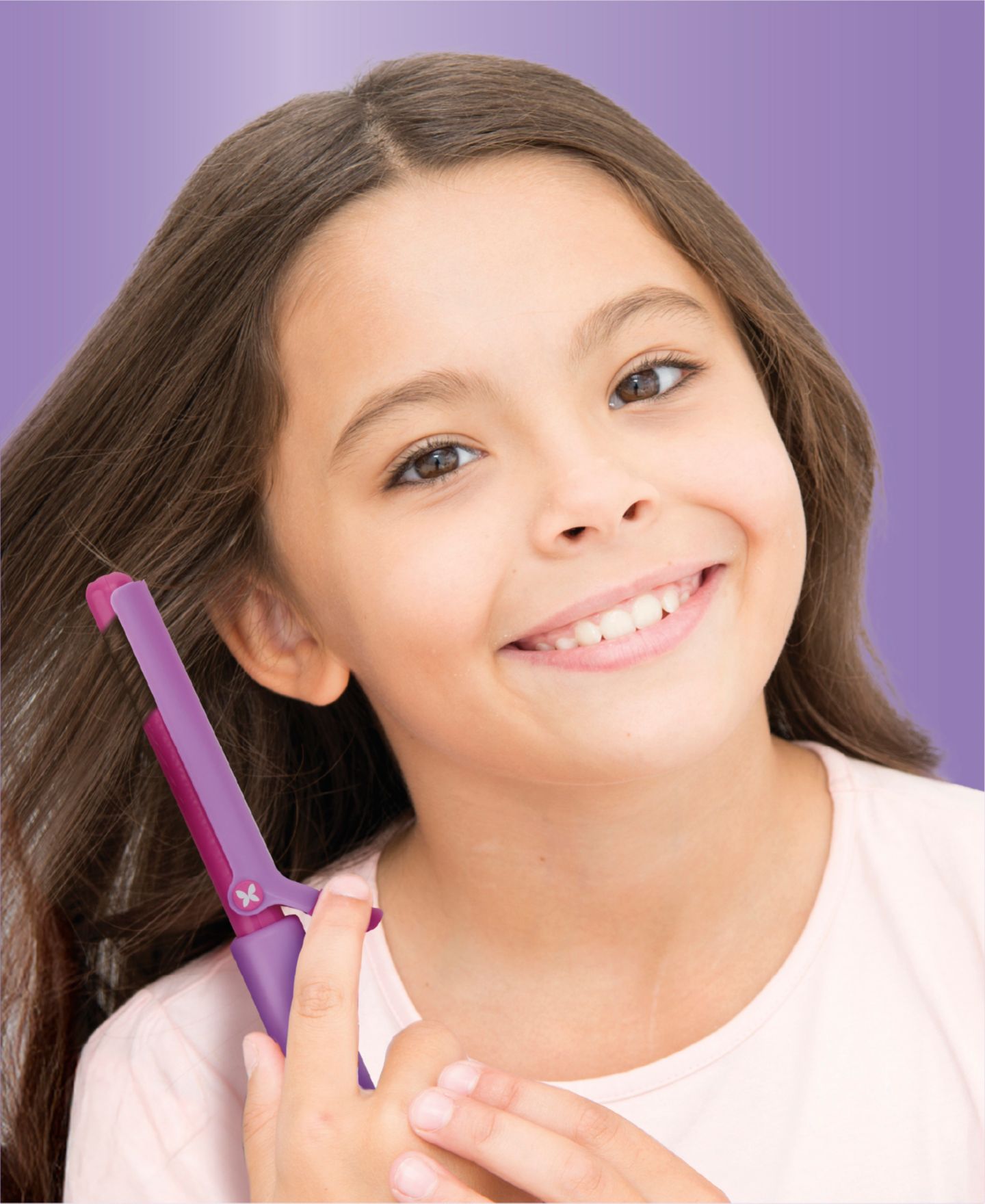 Детский игровой набор Journey Girls Glam Studio Light-Up Hair Dryer 7-Piece Playset, Ages 3+, цвет: Розовый / Фиолетовый — фото 3
