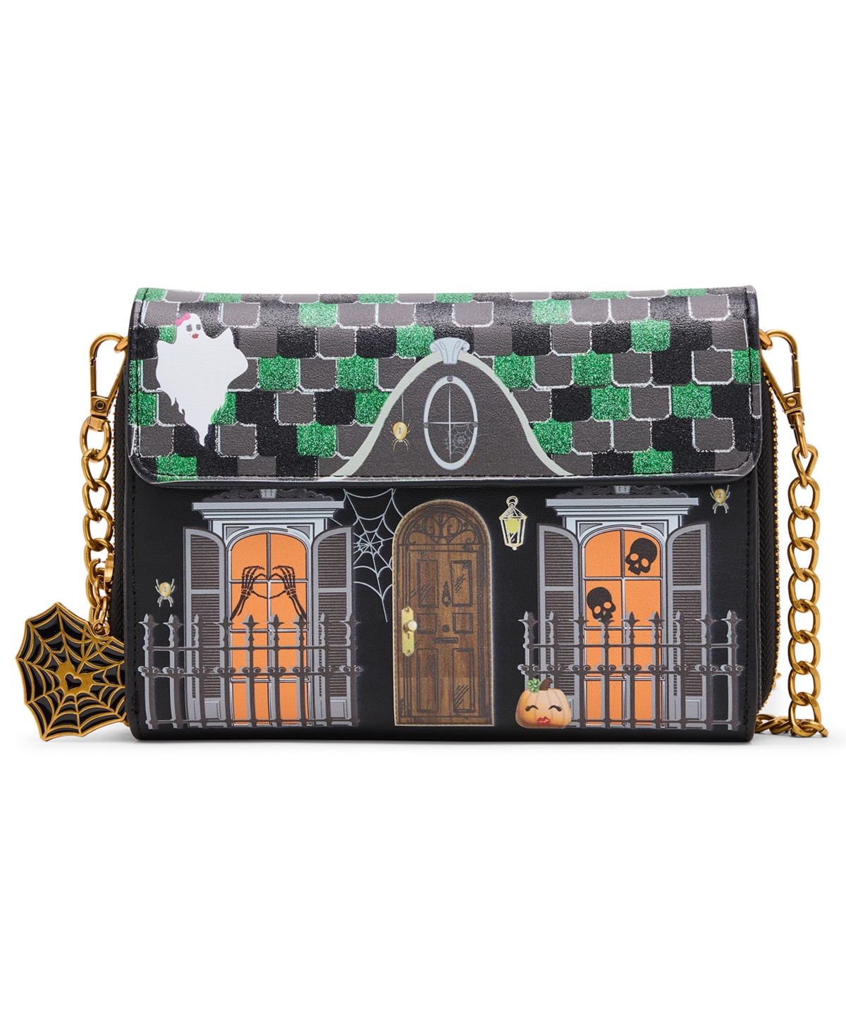 Betsey Johnson Skull Boss Trifold Wallet In Multi