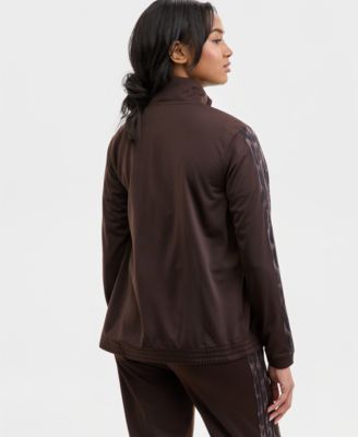 Women's Three Stripes Leopard Print Track Jacket