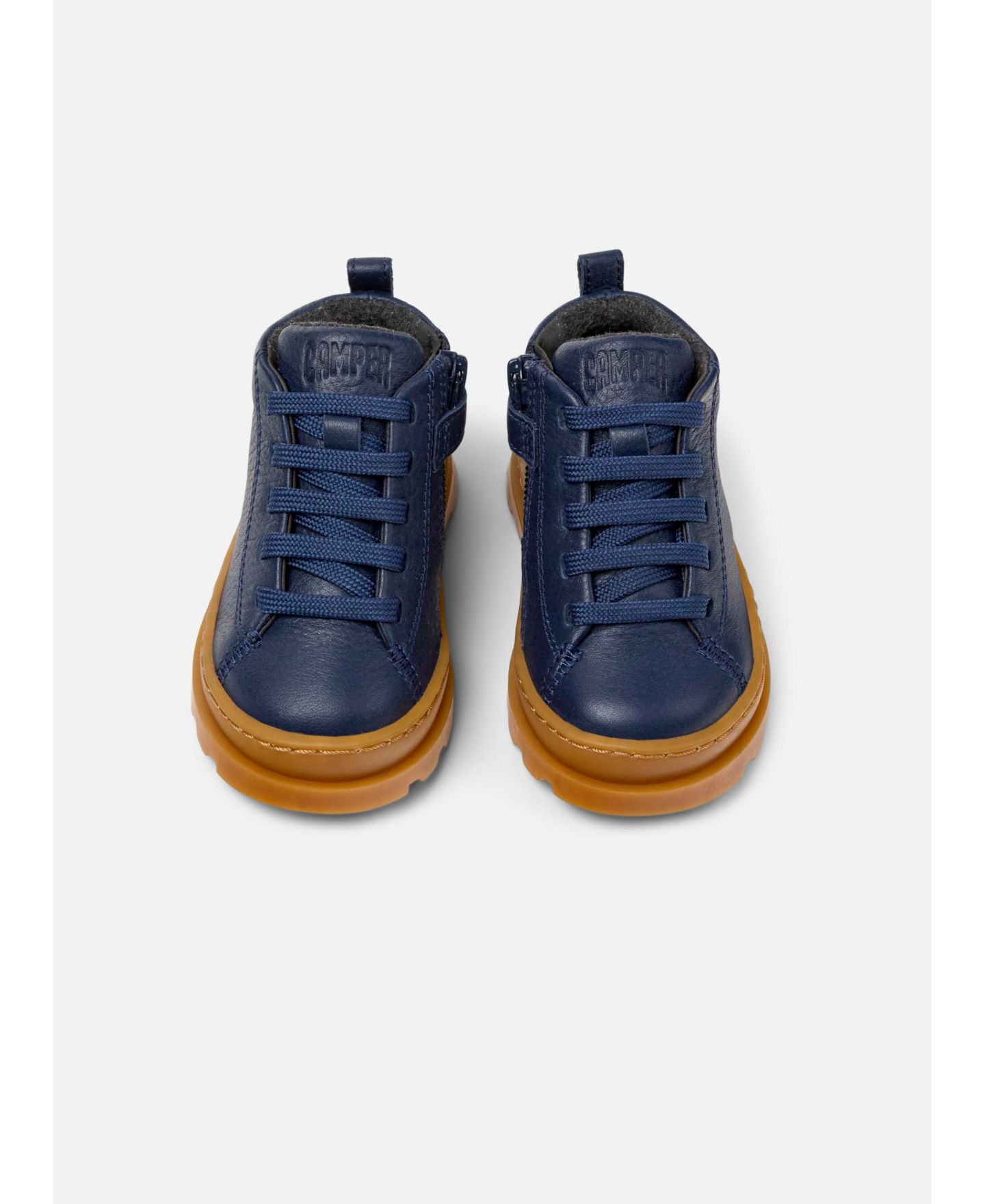 Ботинки Camper Brutus First Walker Leather Boots для малышей, цвет: Синий — фото 2
