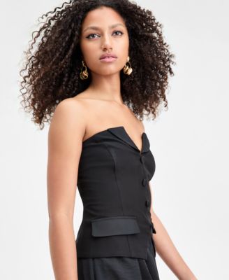 Women's Tuxedo Strapless Top, Macy's Exclusive
