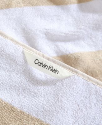 Beach Stripe Logo Cotton 2-Pc. Beach Towel Set, 70" x 40"