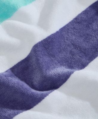 Pop Color Stripe Cotton 2-Pc. Beach Towel Set, 70" x 40"