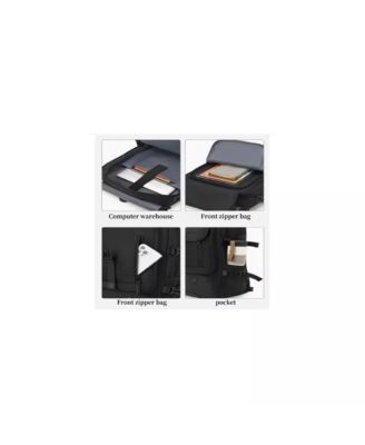 Anti-Theft Laptop Backpack with Shoe Compartment - Convertible Business & Hiking Bag, Heavy-Duty Nylon Travel Backpack