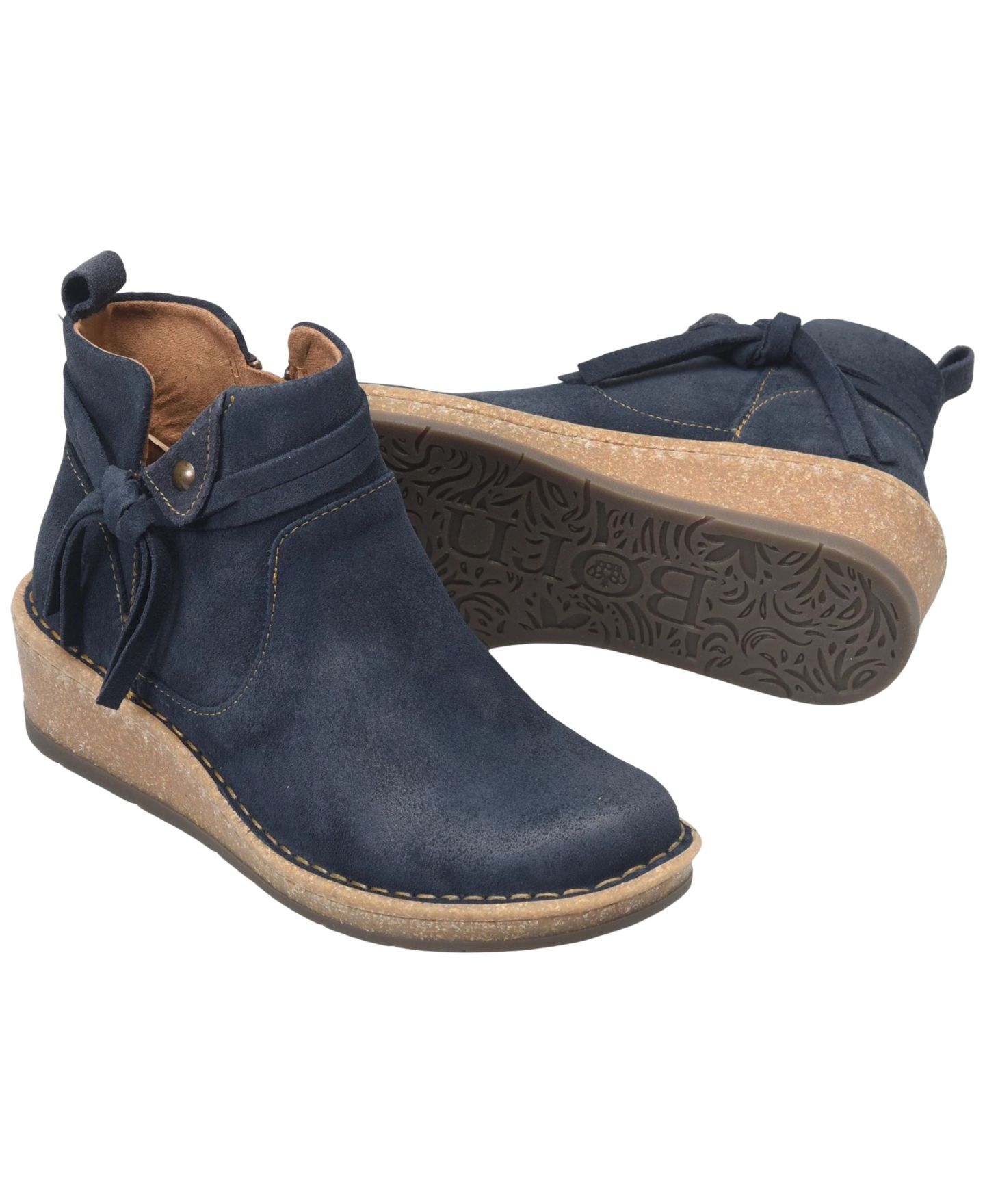 Женские ботинки Born Vaughn Round Toe Regular Booties, цвет: Тёмно-синий — фото 6