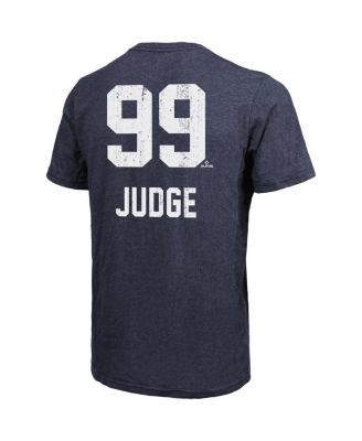 Threads Men's Aaron Judge Navy New York Yankees Tri-Blend Name Number T-Shirt