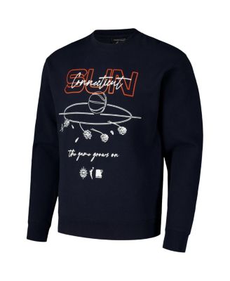 Men's and Women's Navy Connecticut Sun Bloom Crew Pullover Sweatshirt