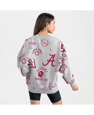 Women's Gray Alabama Crimson Tide Always on Repeat Fleece Sweatshirt