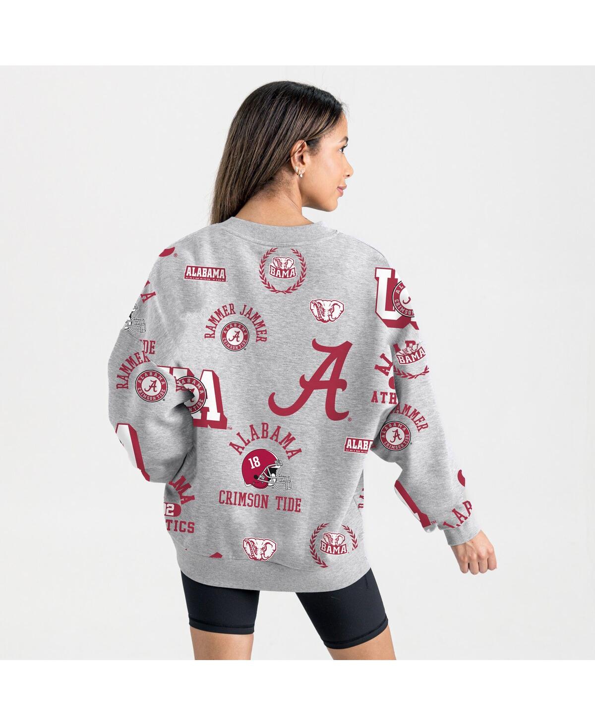 Gameday Couture Gray Alabama Crimson Tide Always On Repeat Fleece Sweatshirt In Gray