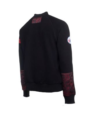 x NBA Men's Black Philadelphia 76ers Culture Hoops Collection Premium Pullover Sweatshirt
