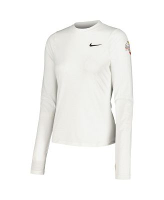 Women's White Arnold Palmer Invitational UV Victory Printed Performance Long Sleeve Top
