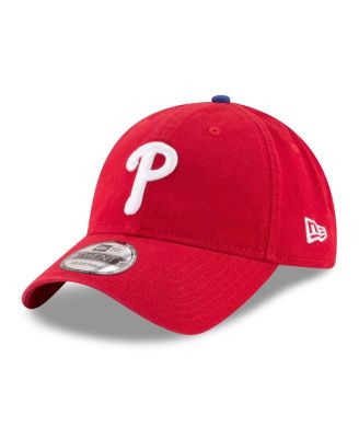 Men's Red Philadelphia Phillies 2025 MLB Postseason Side Patch 9TWENTY Adjustable Hat
