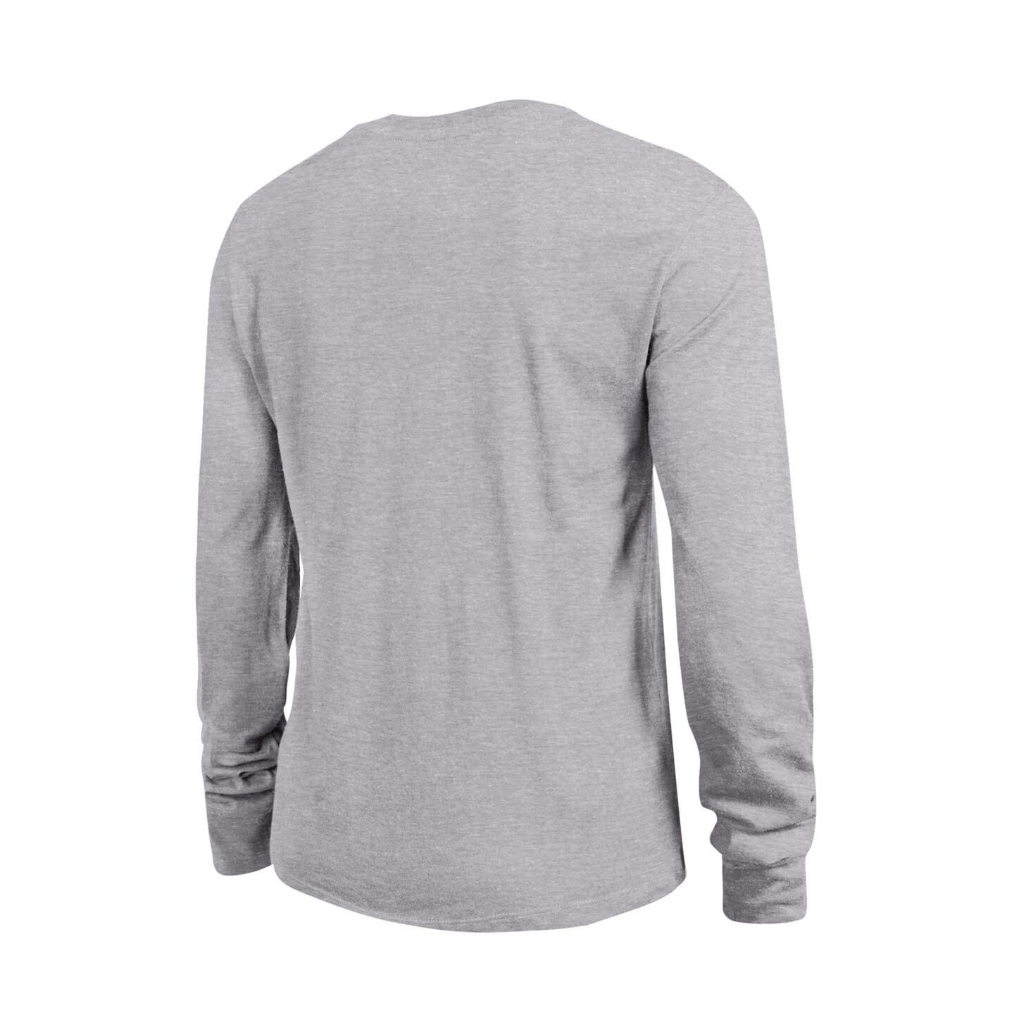 Женская футболка Champion Gray Georgia Bulldogs Arch Over Logo Long Sleeve — фото 2