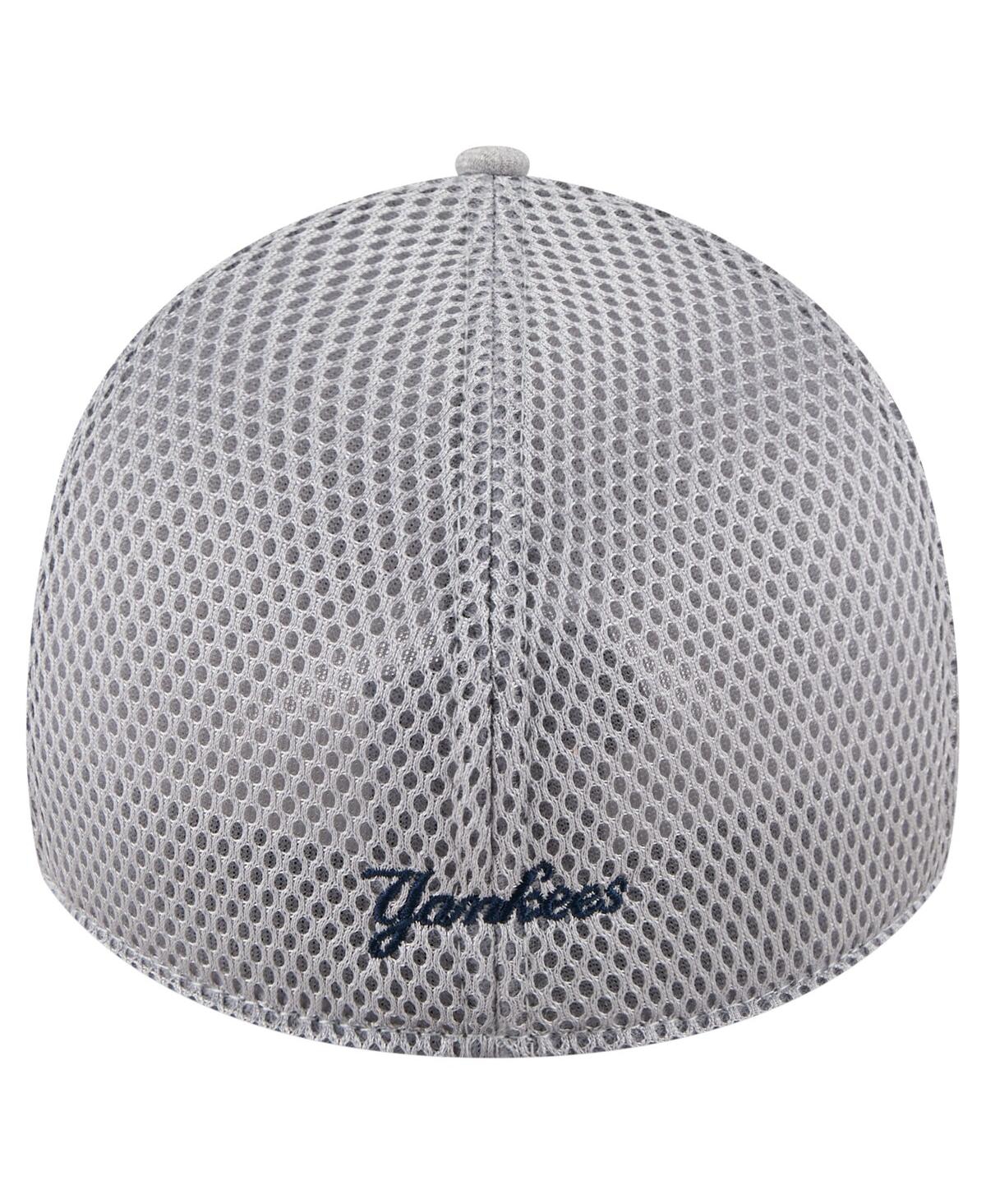 New Era Men's Gray New York Yankees Visor Paint Splatter 39thirty Flex Hat In White