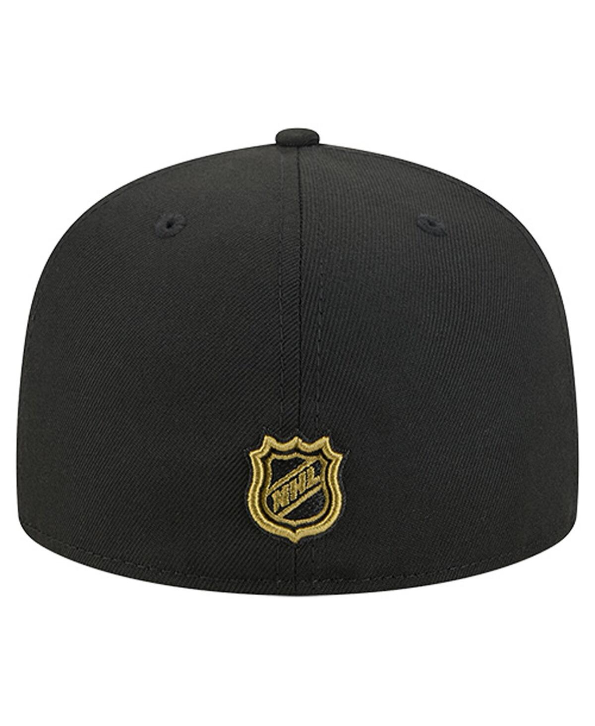 New Era Men's Black San Jose Sharks Military Appreciation Digital Camo Stars 59fifty Fitted Hat In Black