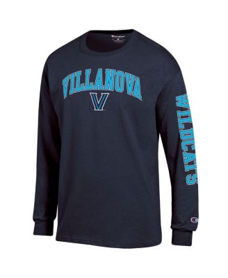 Men's Navy Villanova Wildcats Arch Over Logo 2-Hit Long Sleeve T-Shirt