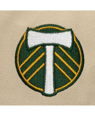 Men's Cream/Green Portland Timbers Upside Down Pro Pinch Snapback Hat