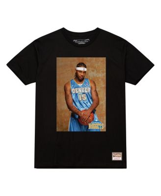Men's Carmelo Anthony Black Denver Nuggets Rookie Photo Name Number T-Shirt